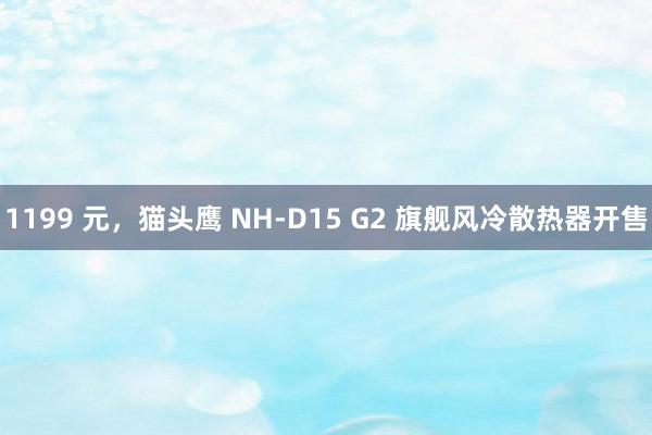 1199 元，猫头鹰 NH-D15 G2 旗舰风冷散热器开售